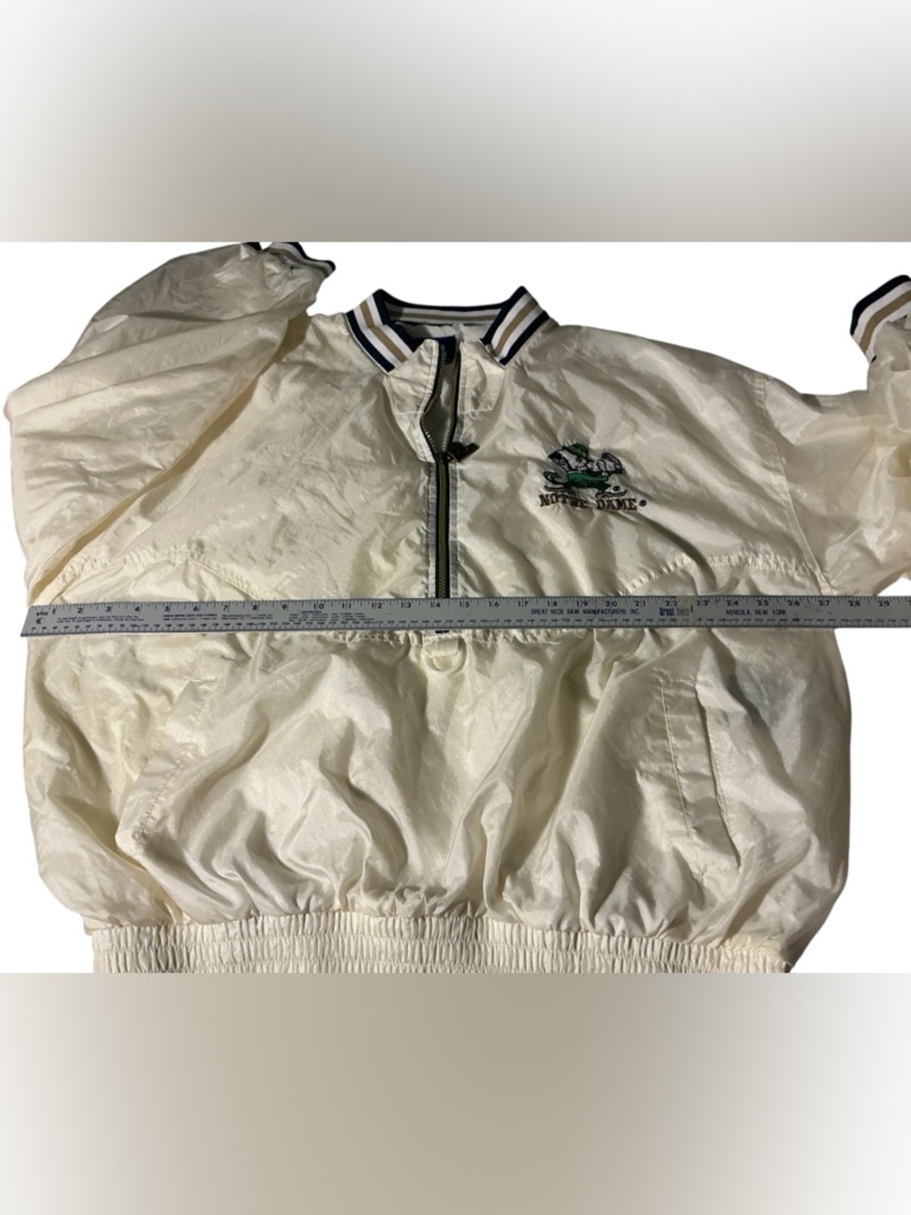 Vintage Notre Dame Fighting Irish Pro Player, 1/4 Zipper - Picture 10 of 11
